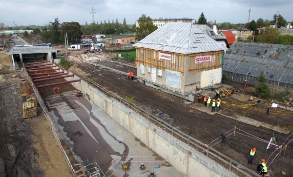 Przesunięcie Willi Gruneberga, fot. archiwum Strabag