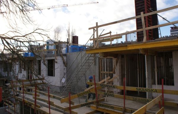 Budowa Art Modern w Łodzi znajduje się na etapie stanu surowego otwartego, fot. materiały inwestora.