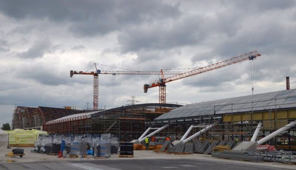 Zaawansowanie prac na budowie dworca Łódź Fabryczna wynosi 75 proc., fot. PKP PLK