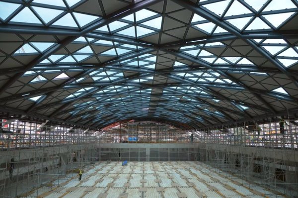 Zaawansowanie prac na budowie dworca Ł&oacute;dź Fabryczna wynosi 75 proc., fot. PKP PLK