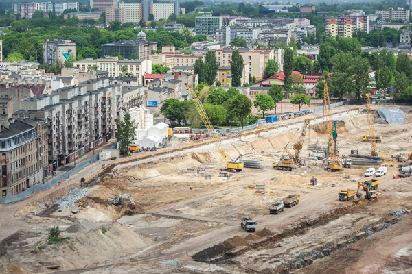 Budowa dworca Ł&oacute;dź Fabryczna, fot. PKP PLK