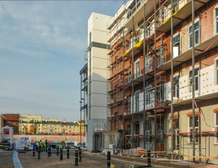 Budowa Nowej Papierni na finiszu. Budowa Nowej Papierni na finiszu.