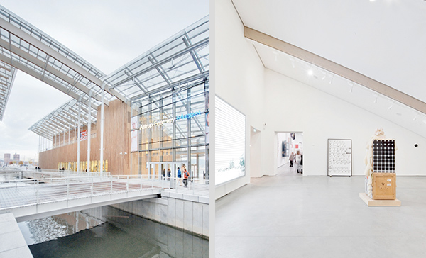 Monolityczny sufit Rockfon w Muzeum Sztuki Nowoczesnej w Oslo pozwala zachować krzywiznę dachu i zapewnia komfort akustyczny, fot. Rockfon / Erik Burås, STUDIO B13 Monolityczny sufit Rockfon w Muzeum Sztuki Nowoczesnej w Oslo pozwala zachować krzywiznę dachu i zapewnia komfort akustyczny, fot. Rockfon / Erik Burås, STUDIO B13