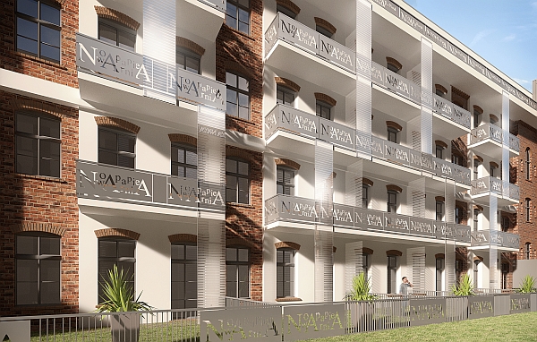 Lofty Nowa Papiernia powstały w dwóch budynkach po fabryce papieru na Przedmieściu Oławskim we Wrocławiu, fot. materiały inwestora Lofty Nowa Papiernia powstały w dwóch budynkach po fabryce papieru na Przedmieściu Oławskim we Wrocławiu, fot. materiały inwestora