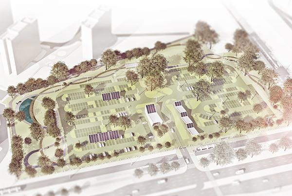 W Warszawie łąka wyrośnie na parkingu