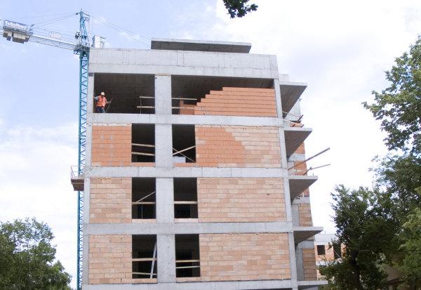 Wiecha na budowie Apartamentów Księcia Janusza