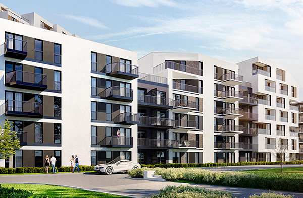 Apartamenty Novum III to kontynuacja krakowskiej inwestycji.