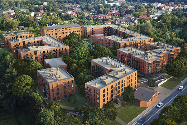 Docelowo na osiedlu Aroma Park w Warszawie przewidziano 400 mieszkań.