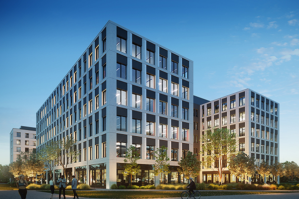 Inwestycja B10 we Wrocławiu to kompleks biurowo-hotelowy.