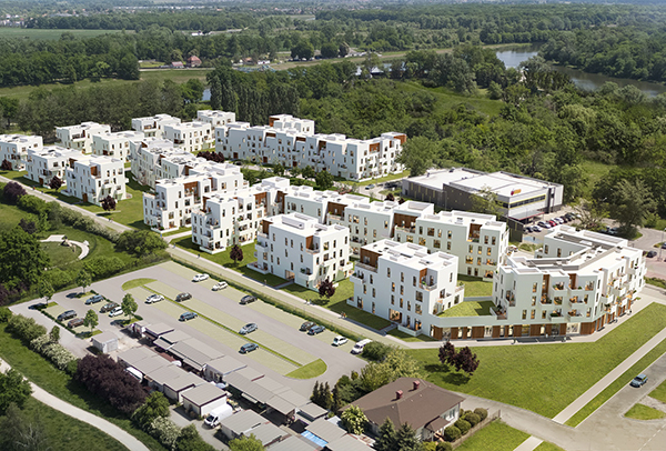 Wieloetapowe osiedle Trei Real Estate Poland.