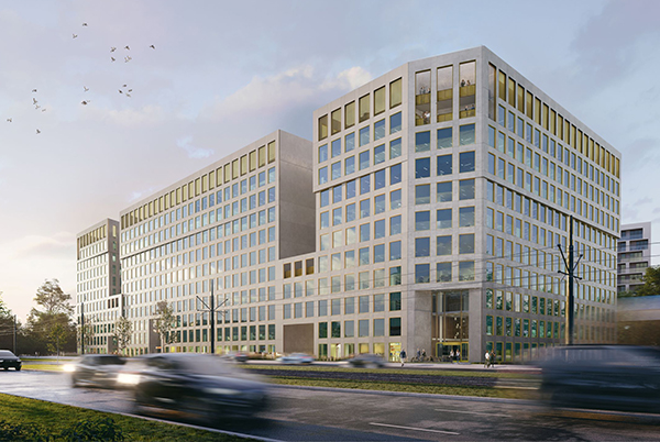 Projekt biurowca Brain Park przygotowała pracownia BE DDJM Architekci.