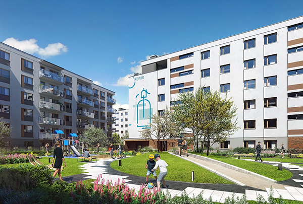 Osiedle Mińska 69 w Warszawie powiększy się o trzy budynki. Wiz. Budimex Nieruchomości