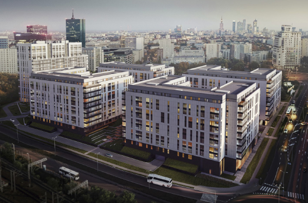 Budowa pierwszego etapu Central Garden Apartments w Warszawie zakończy się w 2021 r. 