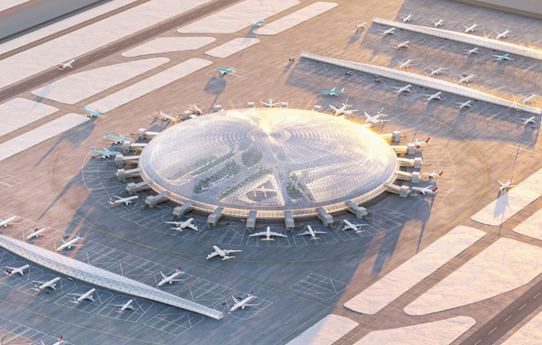 Przezroczysta kopuła w koncepcji biura projektowego Chapman Taylor Przezroczysta kopuła w koncepcji biura projektowego Chapman Taylor