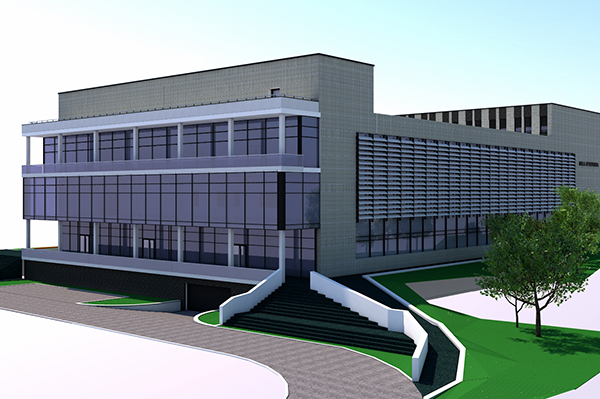 Centrum Sportu Uniwersytetu Morskiego w Gdyni zaprojektowała firma ART Projekt K&M.