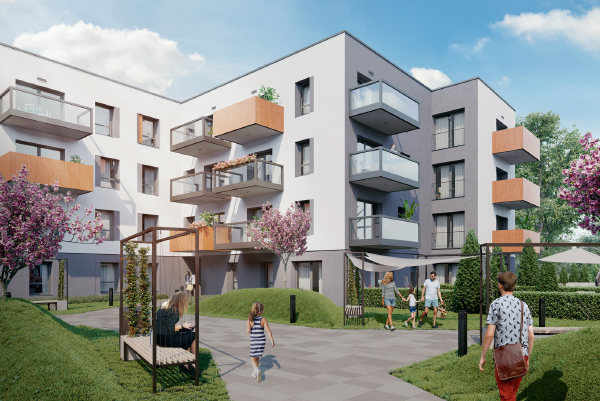 Cerisier R&eacute;sidence powstaje na poznańskim Grunwaldzie.