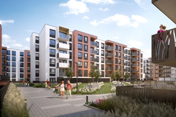 Osiedle Dorzecze Legnickiej we Wrocławiu obejmie docelowo 640 lokali.