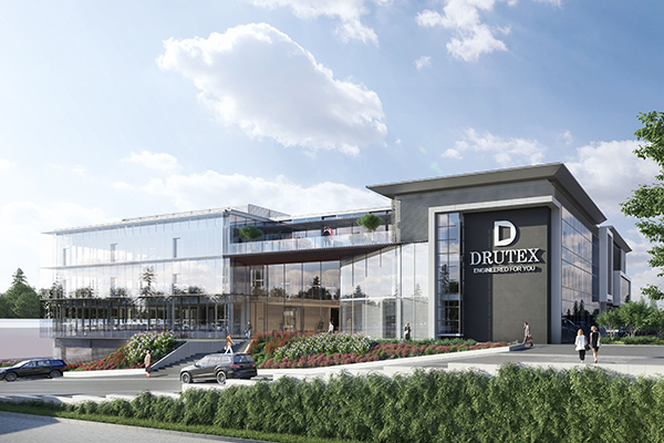 Drutex buduje w Bytowie nowy biurowiec. Wykonawcą inwestycji jest Pekabex.