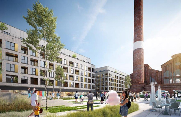 Przy Tymienieckiego w Łodzi zostanie zrealizowane ok. 90 tys. mkw. powierzchni mieszkaniowej, biurowej i usługowej. Przy Tymienieckiego w Łodzi zostanie zrealizowane ok. 90 tys. mkw. powierzchni mieszkaniowej, biurowej i usługowej.