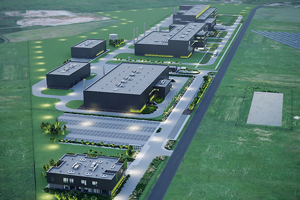 akład recyklingu baterii Elemental Strategic Metals w Zawierciu to kompleks siedmiu budynków.