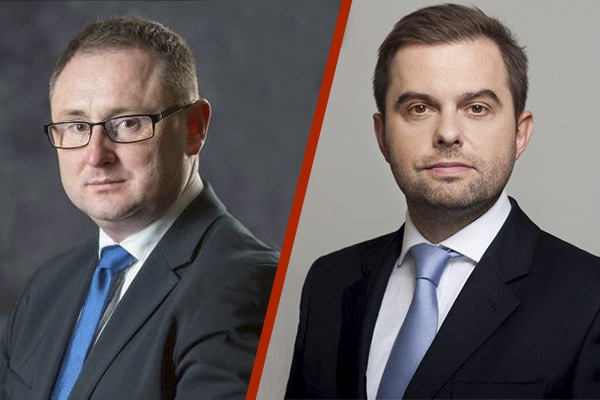 Na zdj. od lewej: Grzegorz Lang, ekspert Federacji Przedsiębiorców Polskich oraz Janusz Władzyczak, prezes KUKE Na zdj. od lewej: Grzegorz Lang, ekspert Federacji Przedsiębiorców Polskich oraz Janusz Władzyczak, prezes KUKE