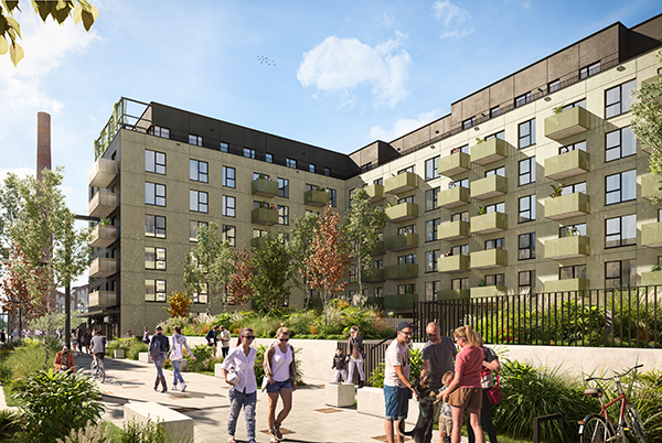 Wielofunkcyjny projekt Fuzja rozrośnie się o kolejny budynek części mieszkaniowej. Wiz. Echo Investemnt.