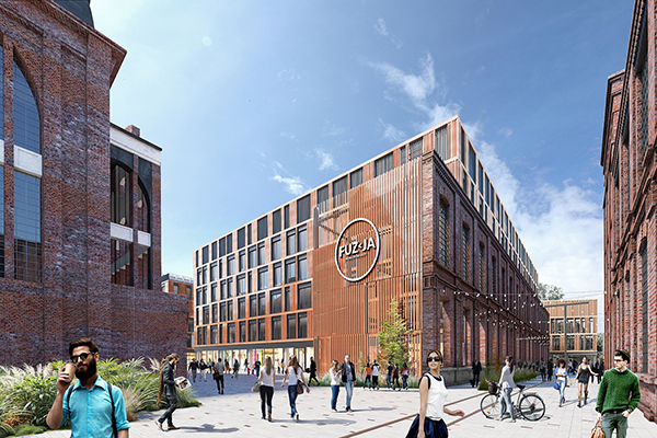 Fuzja - wielofunkcyjny projekt Echo Investment w Łodzi.