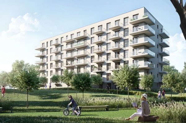 W ramach całego projektu Green Mokotów powstanie łącznie 800 mieszkań, wiz. Robyg W ramach całego projektu Green Mokotów powstanie łącznie 800 mieszkań, wiz. Robyg