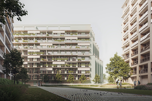 Budynek PRS przy ul. Grochowskiej 1 będzie miał 30 metrów wysokości i pomieści 202 lokale. Budynek PRS przy ul. Grochowskiej 1 będzie miał 30 metrów wysokości i pomieści 202 lokale.