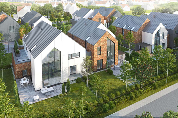 Habitat Wilanów - w ramach inwestycji zaplanowano dwulokalową zabudowę mieszkaniową.