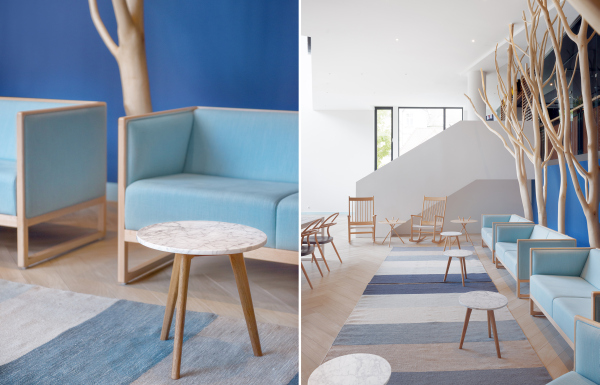 Projekt lobby w sopockim Hotelu Molo autorstwa Jana Sikory, fot. Tomi Kurek / Hotel Molo.