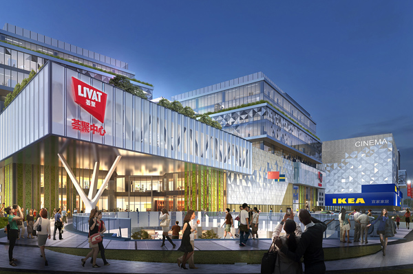 Projekt Ingka Centres w dzielnicy Linkong w Szanghaju. 