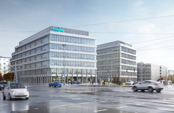 Imagine, projekt Avestus Real Estate w Łodzi. wiz. mat. inwestora.