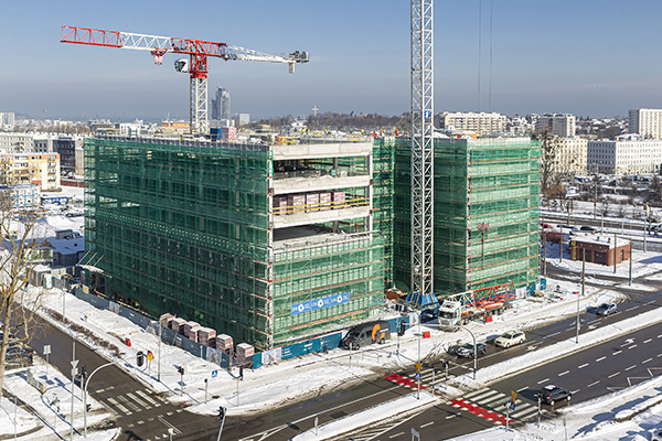 Budowa biourowca K2 w Gdyni, fot. Vastint.
