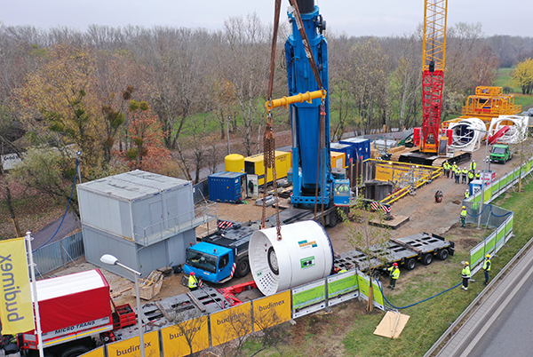 Drążenie tunelu pod budowę najdłuższego odcinka Kolektora Wiślanego będzie prowadzone 24h na dobę przez 7 dni w tygodniu. Fot. Budimex