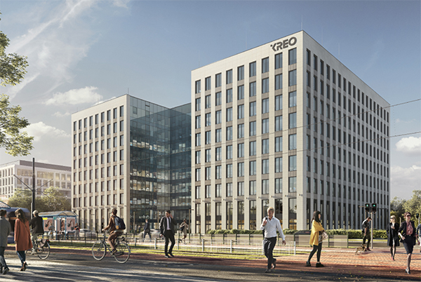 Kreo - nowy biurowiec Ghelamco w Krakowie.