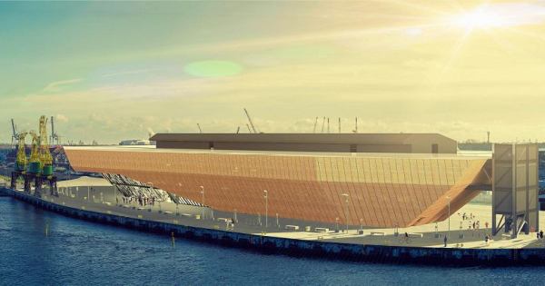 projekt Morskiego Centrum nauki w Szczecinie powstał na deskach pracowni Płaskowicki & Partnerzy 