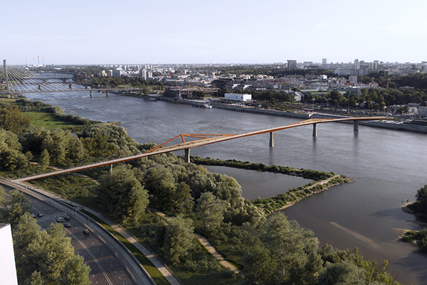 Most pieszo-rowerowy połączy centrum Warszawy z Pragą P&oacute;łnoc.