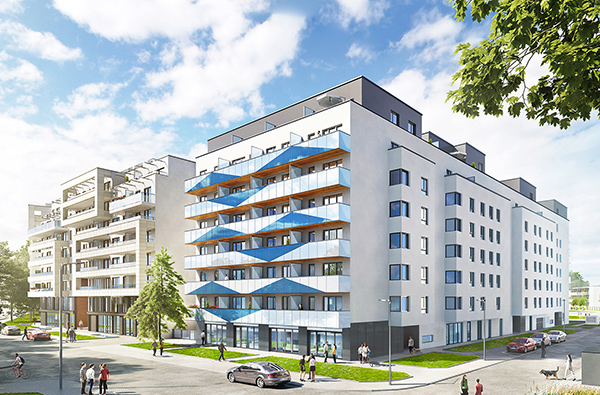 W III etapie Nordic Mokotów YIT buduje 124 mieszkania.