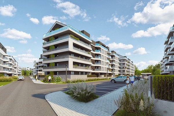 Osiedle Nowe Miasto Jagodno we Wrocławiu.