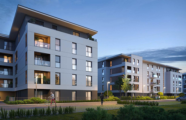 Drugi etap ł&oacute;dzkiej inwestycji Nowe Miasto Polesie - wiz. Atal.