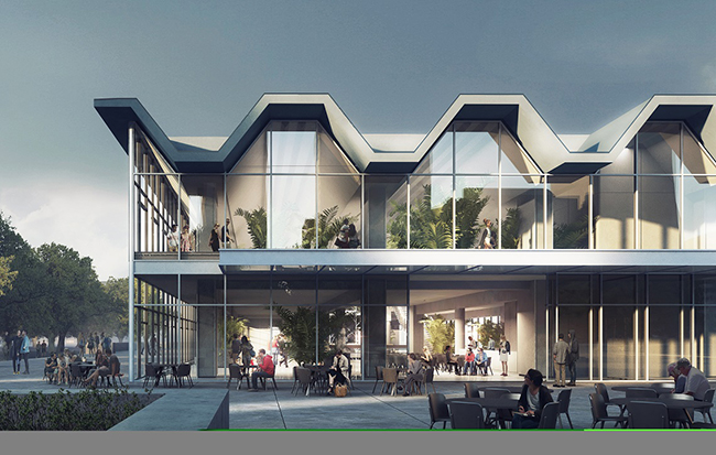 Nowy Pawilon Emilia to połączenie miejskiej oranżerii i przestrzeni konferencyjnej.