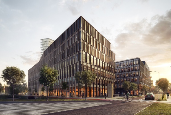 Nowy Rynek w Poznaniu to docelowo ponad 100 000 mkw. powierzchni użytkowej, wiz. Skanska