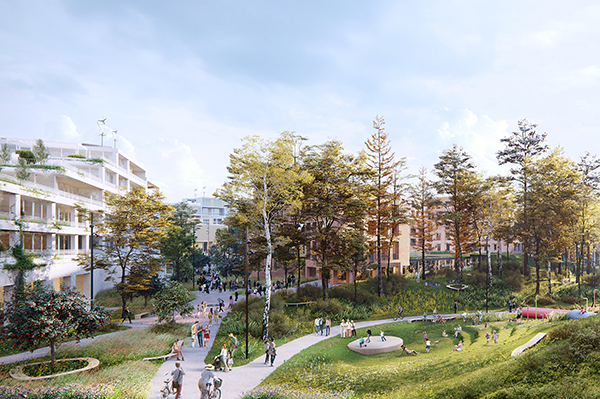 56 proc. powierzchni dzielnicy Nowy Wełnowiec będą stanowiły tereny zielone. 56 proc. powierzchni dzielnicy Nowy Wełnowiec będą stanowiły tereny zielone.