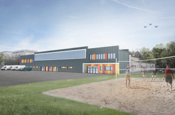 Rok potrwają prace przy rozbudowie hali OSiR na Bemowie w Warszawie Rok potrwają prace przy rozbudowie hali OSiR na Bemowie w Warszawie