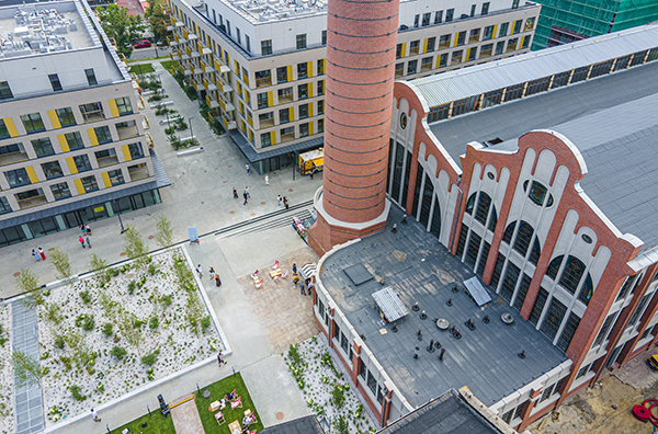 Ogrody Anny - og&oacute;lnodostępna część ł&oacute;dzkiego projektu Fuzja.