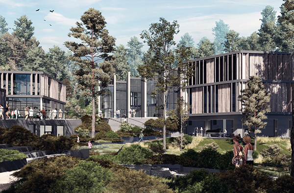 Pierwsza nagroda dla koncepcji inż. arch. Adama Okuniewskiego oraz inż. arch. Kamila Ostrowskiego.