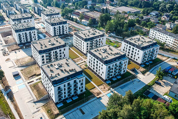 Budowa osiedla Franciszkańskiego w Katowicach rozpoczęła się w 2014 roku i została podzielona na sześć etapów.