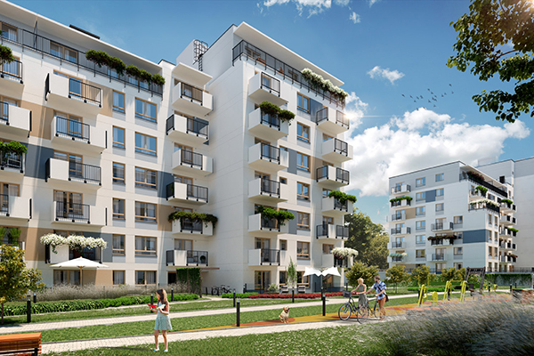 Skanska pzymierza się do realizacji tzreciego etapu osiedla Park Skandynawia w Warszawie.