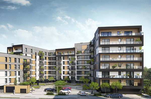 Prestovia House w Warszawie - kaskadowy budynek pomieści 162 mieszkania. Prestovia House w Warszawie - kaskadowy budynek pomieści 162 mieszkania.